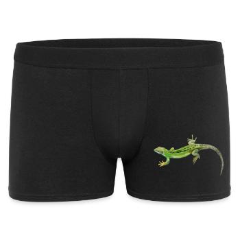 Motif vert gecko - Boxer Homme - noir - Devant