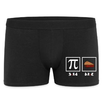 Tarte au jour Pi - Boxer Homme - noir - Devant
