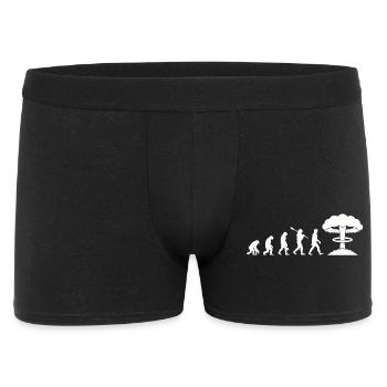 Evolution-Atombombe - Männer Boxer Shorts - Schwarz - Vorne