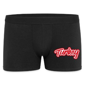 sticker flag of Turkey Turkey Tuerkei Turquie - Men's Boxer Shorts - black - Front