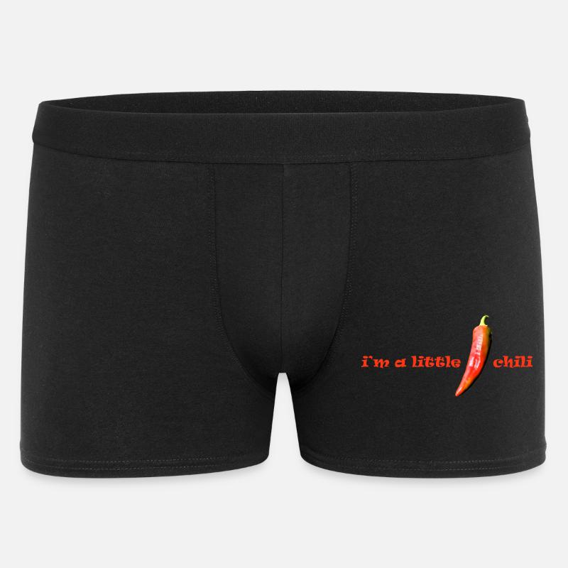 i m a little chili - Männer Boxer Shorts - Schwarz