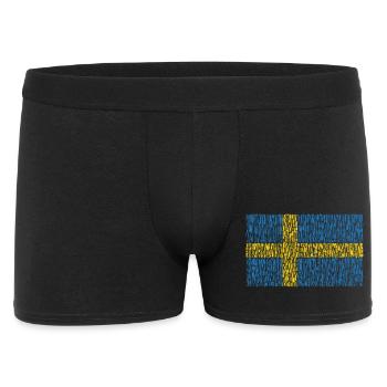 Drapeau de la Suède - Boxer Homme - noir - Devant