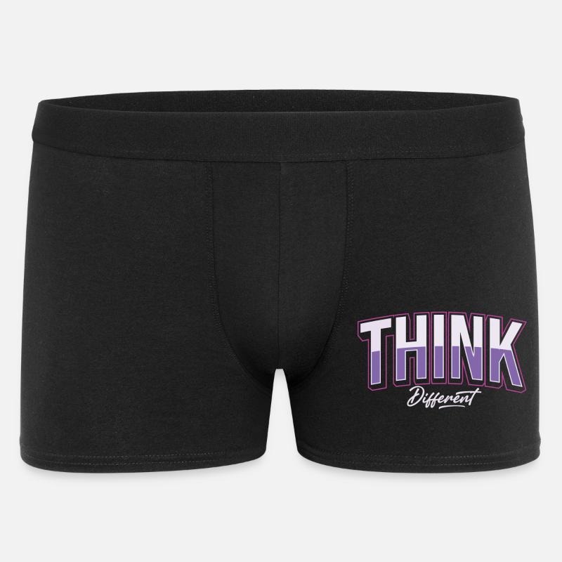 Denke anders - Männer Boxer Shorts - Schwarz