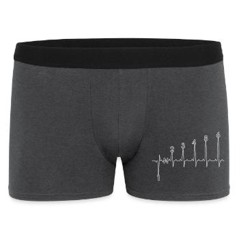 Sechs-Peak-EKG Pulskunst - Männer Boxer Shorts - Anthrazit - Vorne