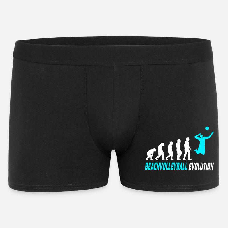 Beachvolleyball Evolution Design / Geschenkidee - Männer Boxer Shorts - Schwarz