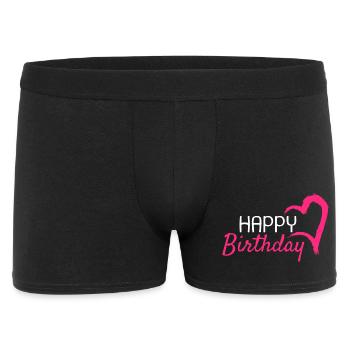 Joyeux anniversaire - Boxer Homme - noir - Devant