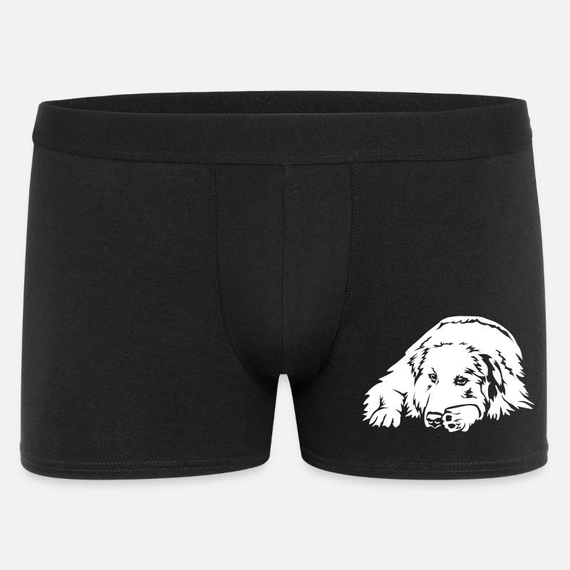 Pyrenäenberghund "Black Edition" - Männer Boxer Shorts - Schwarz