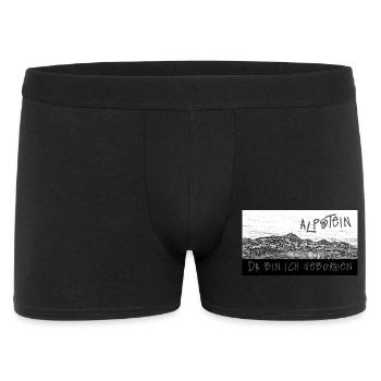 ALPSTEIN - C’est là que je suis né - Suisse - Boxer Homme - noir - Devant