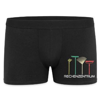 Rechenzentrum lustig für Gärtner und Informatiker - Männer Boxer Shorts - Schwarz - Vorne