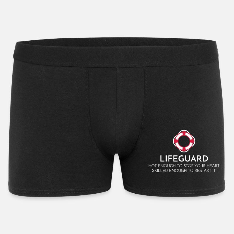lifeguard - Männer Boxer Shorts - Schwarz