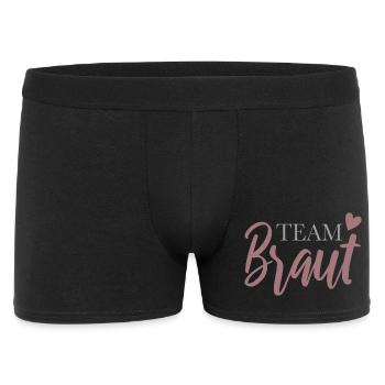 L’équipe mariée avec coeur - Boxer Homme - noir - Devant