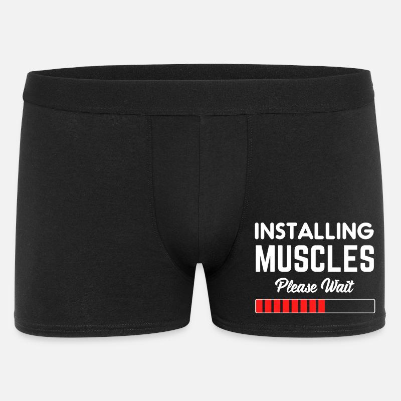 Installing Muscles Please Wait - Boxer Homme - noir