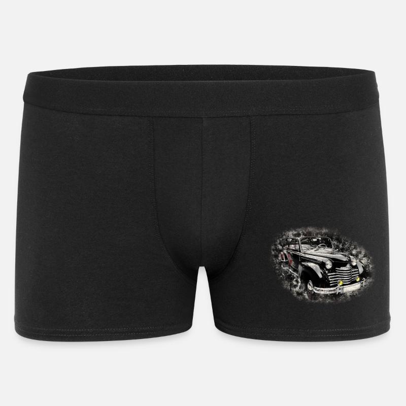 Nostalgisches Altes Amerikanisches Traumauto - Männer Boxer Shorts - Schwarz