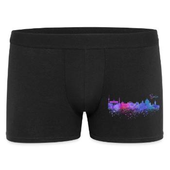 Berlin - Männer Boxer Shorts - Schwarz - Vorne