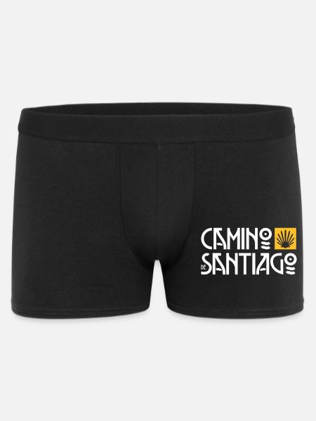 Camino de Santiago | Way of St. James | Art Deco Typo - Men's Boxer Shorts - black
