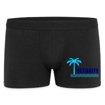 RETRAITE. BONNE RETRAITE. JOYEUSE RETRAITE - Boxer Homme - noir - Devant