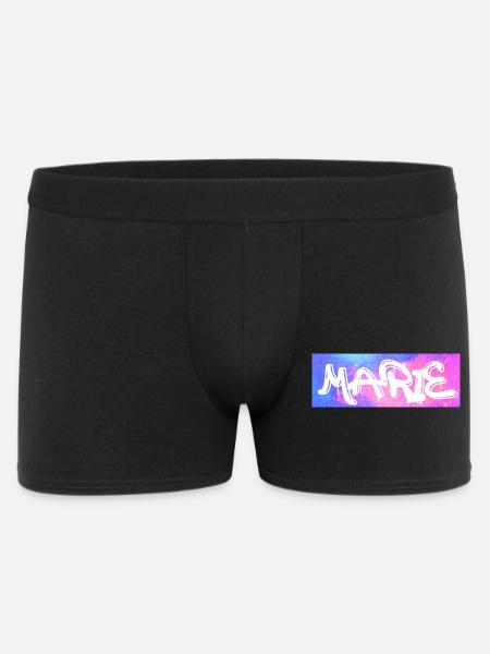 Marie Graffiti Neon Splash - Männer Boxer Shorts - Schwarz