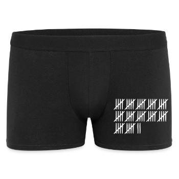 62 Anniversaire Liste-barres - 62 ans - Boxer Homme - noir - Devant