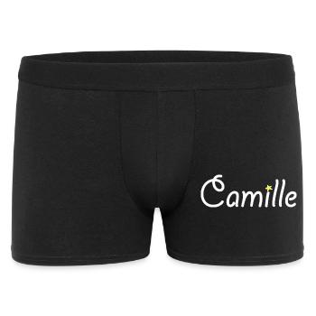 Camille - Männer Boxer Shorts - Schwarz - Vorne