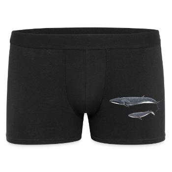 Whale whale Balaenoptera borealis - Men's Boxer Shorts - black - Front