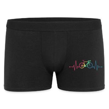Heartbeat Road Bike Bike Pulse Heartbeat retro - Men's Boxer Shorts - black - Front