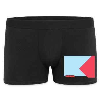 BLUE RED 2025 - Männer Boxer Shorts - Schwarz - Vorne