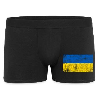 Ukraine Flag Flag Grunge Retro Vintage - Men's Boxer Shorts - black - Front