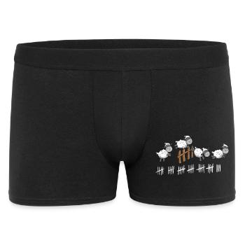 Sheep Count I Sheep Good Night Design - Boxer Homme - noir - Devant
