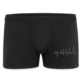 Neon Heartbeat with N - Men's Boxer Shorts - black - Front