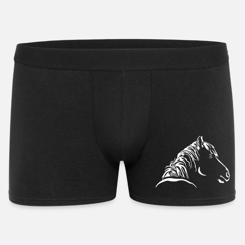 TĂȘte de cheval « Black Edition » - Boxer Homme - noir