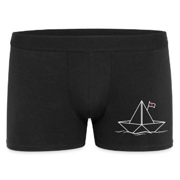 Paper Boat Paper Ship Boat Ship Lake Ocean Sea - Men's Boxer Shorts - black - Front