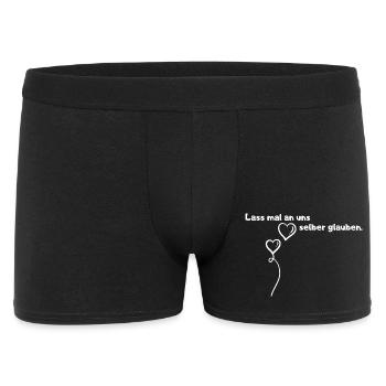Lass an uns glauben Ballons - Männer Boxer Shorts - Schwarz - Vorne