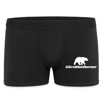Härzbluetberner, Stadt Bern Schweiz Berner - Männer Boxer Shorts - Schwarz - Vorne