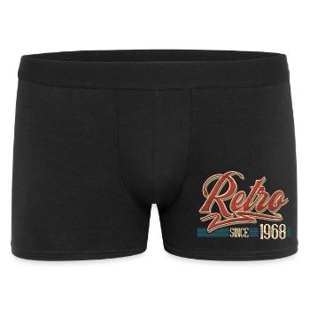 Retro 1968 Vintage Year of construction Birthday Vintage - Men's Boxer Shorts - black - Front