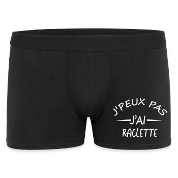 Je peux pas j'ai raclette - Boxer Homme - noir - Devant