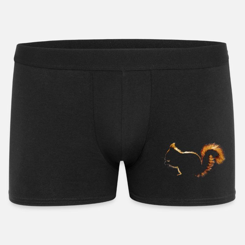 Eichhörnchen - Männer Boxer Shorts - Schwarz