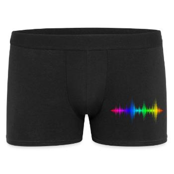 Rainbow Sound Waves - Men's Boxer Shorts - black - Front