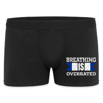 Breathing is Overrated - Men's Boxer Shorts - black - Front