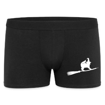Katzen Hexe - Männer Boxer Shorts - Schwarz - Vorne