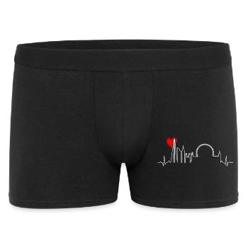 Urban Skyline Heartbeat - Men's Boxer Shorts - black - Front