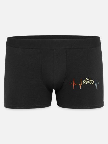 Radfahrer Herzschlag - Männer Boxer Shorts - Schwarz