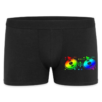 Turntable Disc Jockey - Men's Boxer Shorts - black - Front