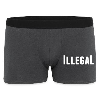 illegally unlawful unlawful - Men's Boxer Shorts - charcoal grey - Front