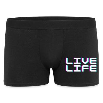 Vie de vie Bug Typographie Cyberpunk Tee - Boxer Homme - noir - Devant