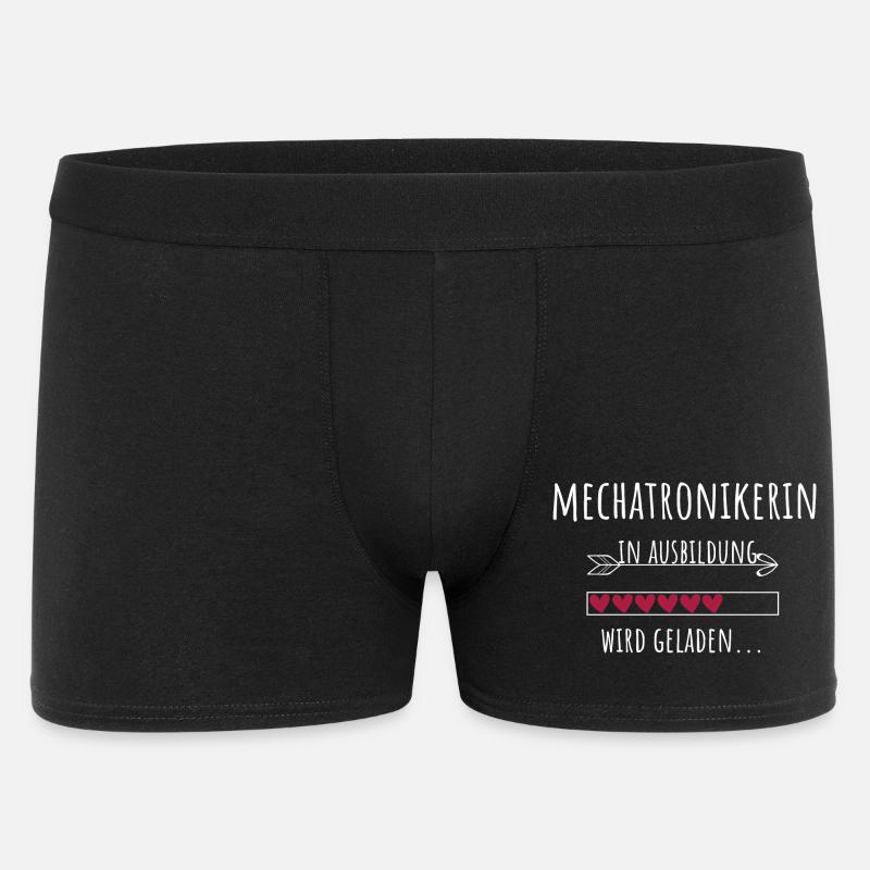 Mechatronikerin in Ausbildung Geschenk - Männer Boxer Shorts - Schwarz
