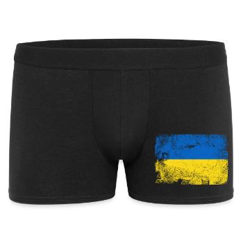 Brushed Ukrainian Flag Palette - Men's Boxer Shorts - black - Front