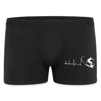 Surfer heartbeat - Men's Boxer Shorts - black - Front
