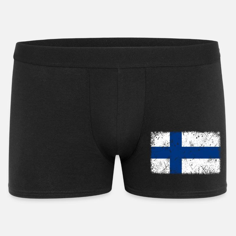 Finnland - Männer Boxer Shorts - Schwarz