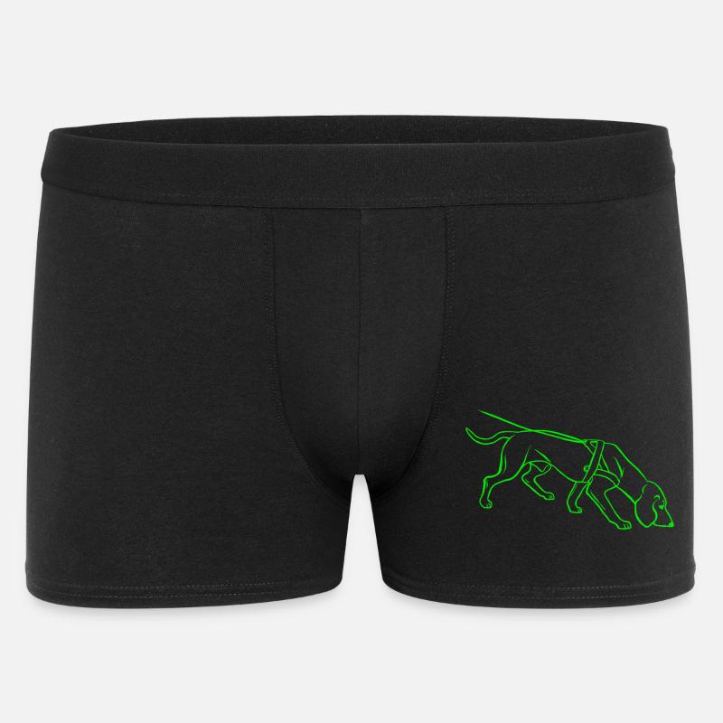 Nachsuche - Männer Boxer Shorts - Schwarz