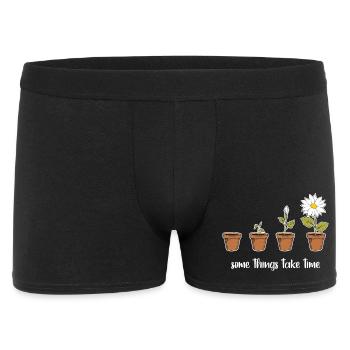 Time (dark) - Men's Boxer Shorts - black - Front